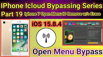 IPhone 7 Open Menu ID remove done by unlock tool iOS 15.8.4 with network | Part-19 | 2025