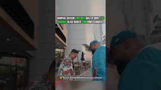 Rampage Jackson links with Walter Jones, the original Black Ranger from Power Rangers