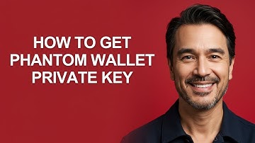 How To Get Phantom Wallet Private Key - KevinHowTo