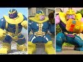 Evolution of Thanos in LEGO Marvel Videogames