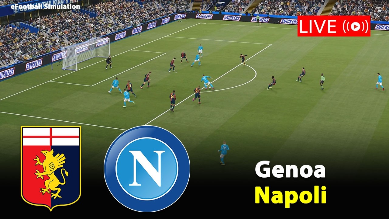 🔴In Diretta- Genoa vs Napoli | Serie A 2025/26 | eFootball PES21 Simulation
