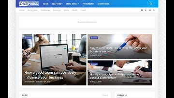 OnePress - Responsive Magazine & News Blogger Template