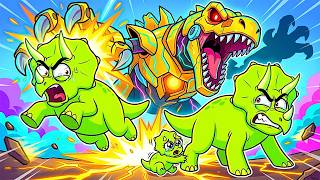 Out-of-Control T-Rex Robot – What Should Dino Do? | Dinosaur Cartoon
