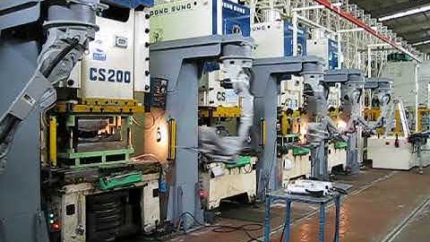 Simpac Multi Axlex Robotic Transfer Tandem Press Line