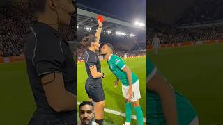 You won’t Believe What The Player Did After The Red Card #soccerplayer #shorts #football