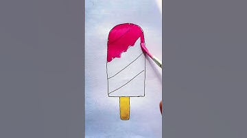 How to Draw Ice Cream in 1 Minute | Viral Art Tutorial! #shorts #short #drawing #art #tutorial