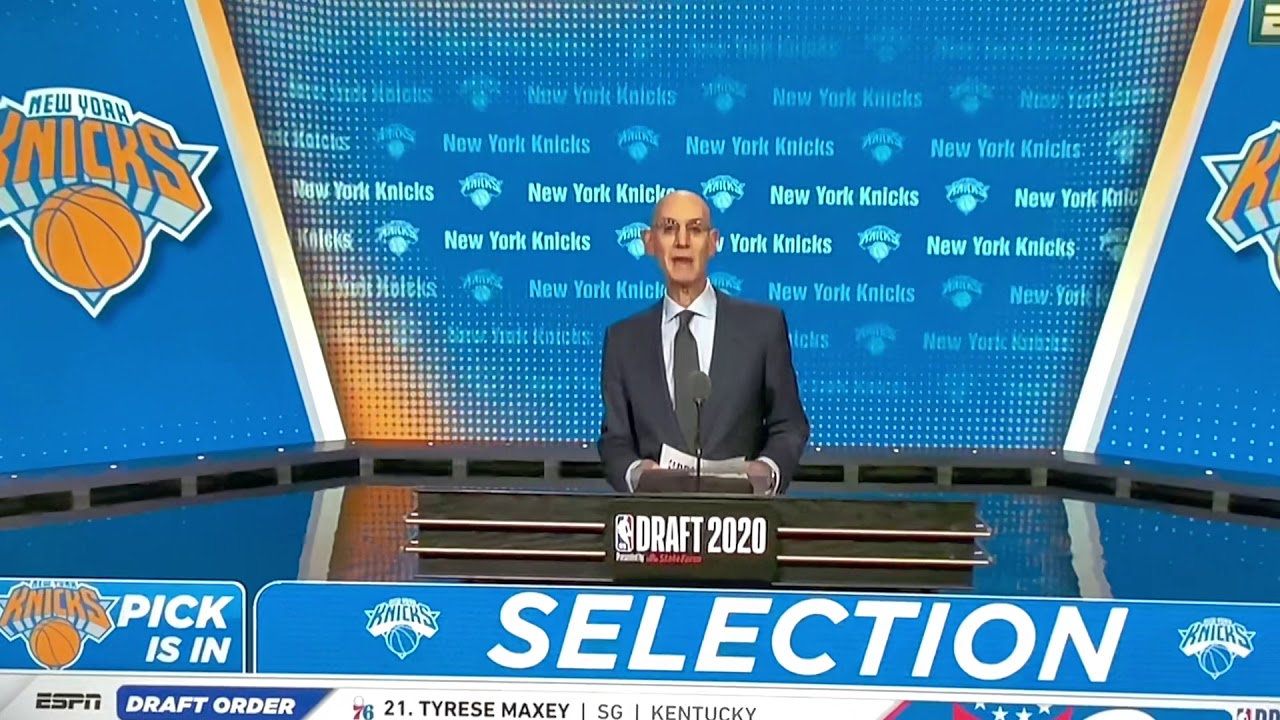 NEW YORK KNICKS DRAFT LEANDRO BOLMARO  23rd IN 2020 NBA DRAFT AND THEN TRADES HIM MOMENTS LATER!