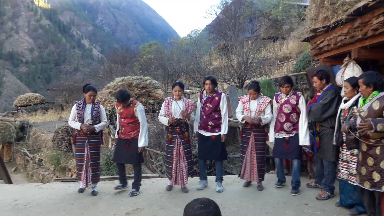 Karmarong traditional dance practise in Puwa village