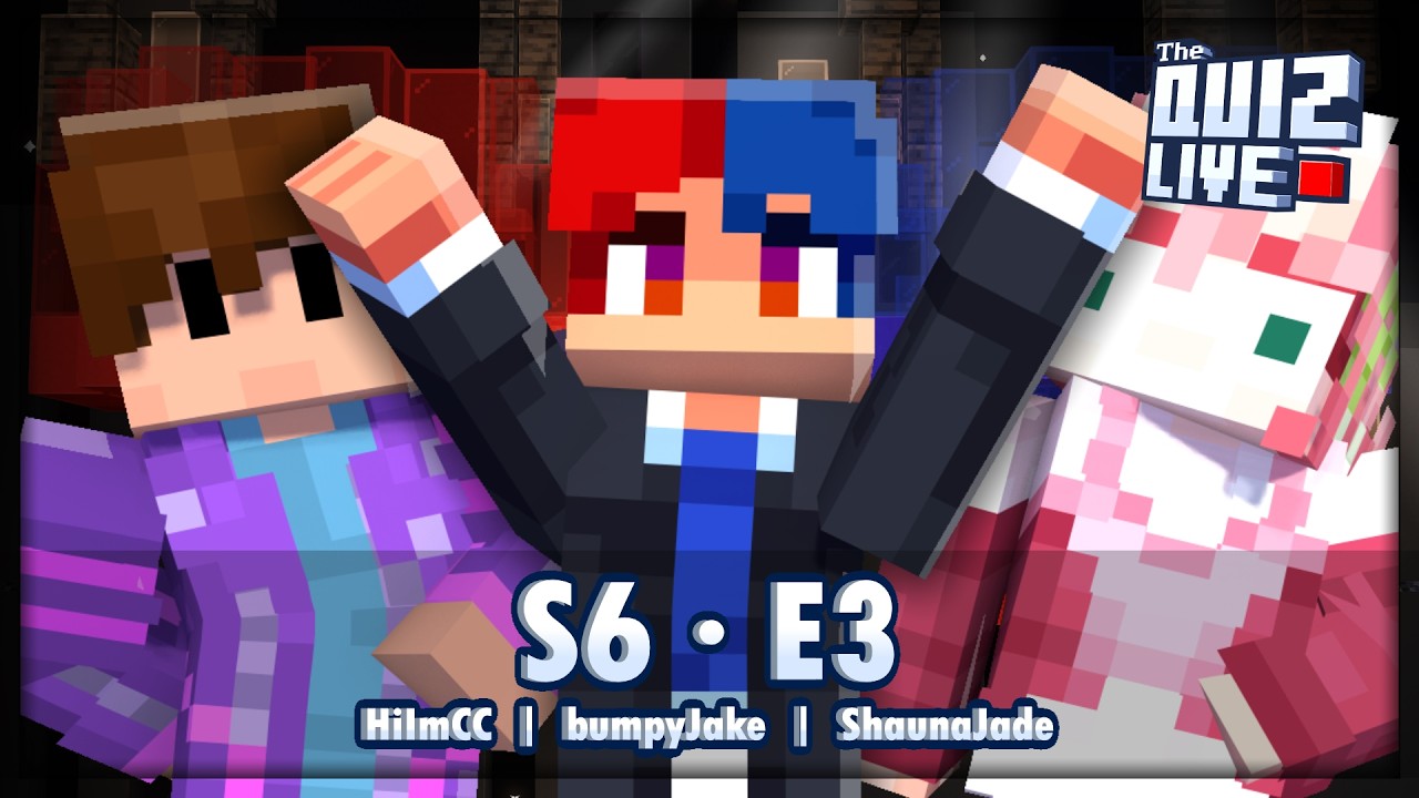 🔴 The Quiz LIVE S6 Ep3 | Minecraft Gameshow w/ HiImCC, bumpyJake, ShaunaJade