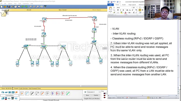 Application of Inter-VLAN Routing and OSPF in Packet Tracer