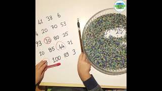 Easy Math Activity for kids | Sensory Play | Number Hunt in Dyed Rice