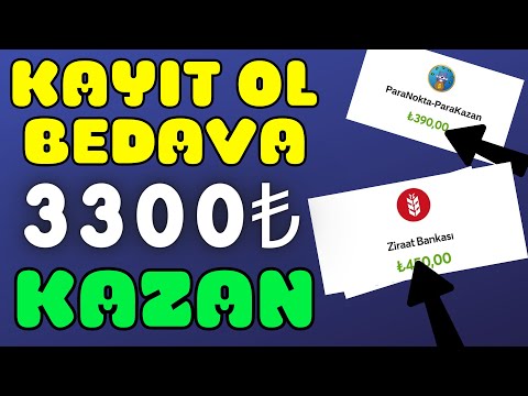 Sadece Kayıt Ol 3300₺ kazan - İnternetten Para Kazanma Yolları 2024