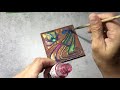 Роспись плитки Каф&#39;декоръ красками Pi-Ni. Совместный проект Евгении Ансари и Handmadedecor