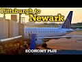 Full Flight: United Express E175 Pittsburgh to Newark (PIT-EWR)