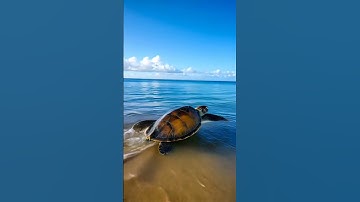 Thumbnail of A Baby Turtle’s Journey to the Ocean – A Beautiful Moment of Nature