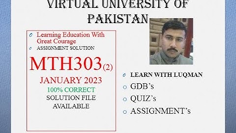 mth303 assignemnt 2 solution 2023