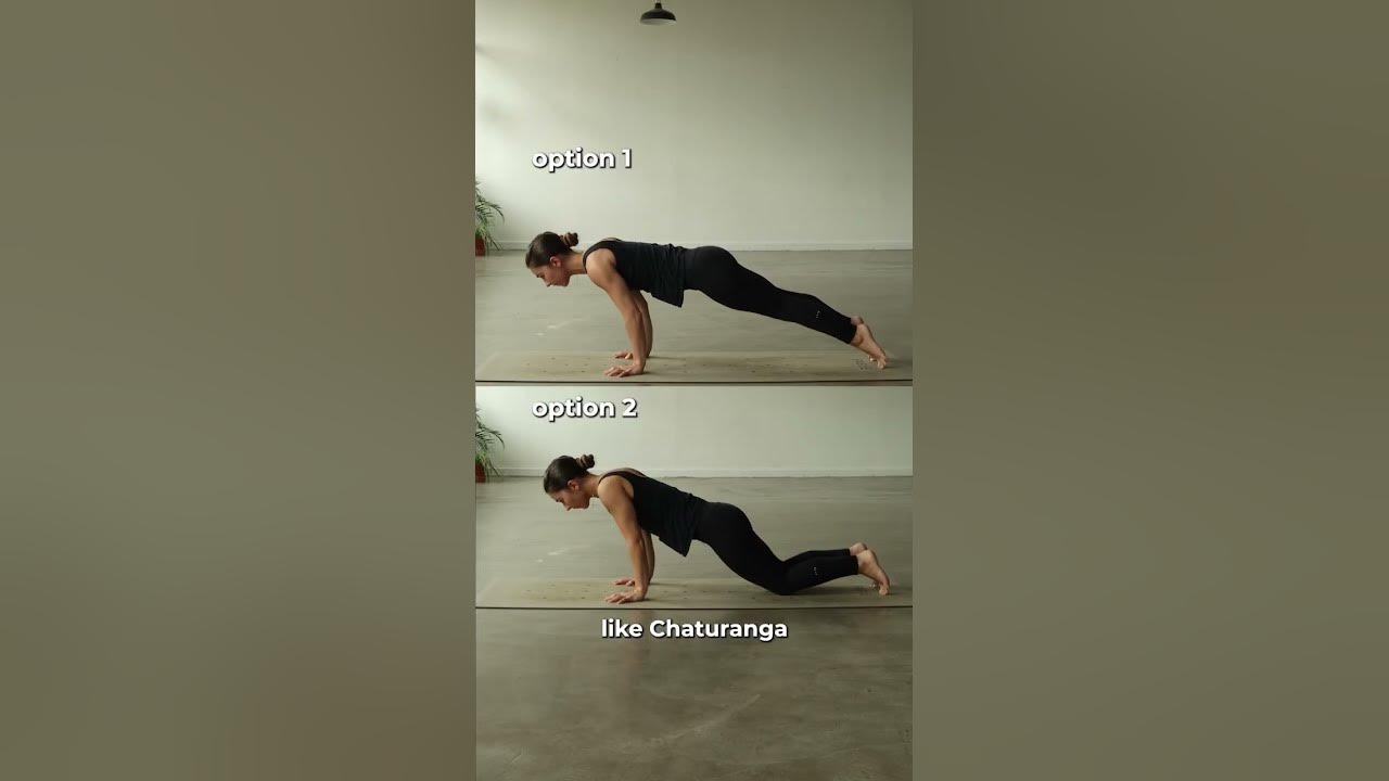 Struggling with chaturanga? You need to try this option Struggling with chaturanga? You need to try this option
