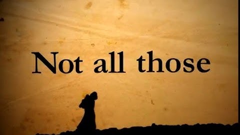 J.R.R. Tokien | All That Is Gold Does Not Glitter | Kinetic Typography