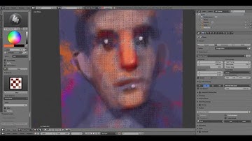 Photoshop in Blender: Dynamic brushes and canvas texture in texture paint mode (test002)