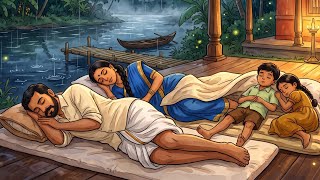Cozy Rainy Night by the Riverside | Peaceful Family Life & Fresh Crab Curry 🍃🌧️