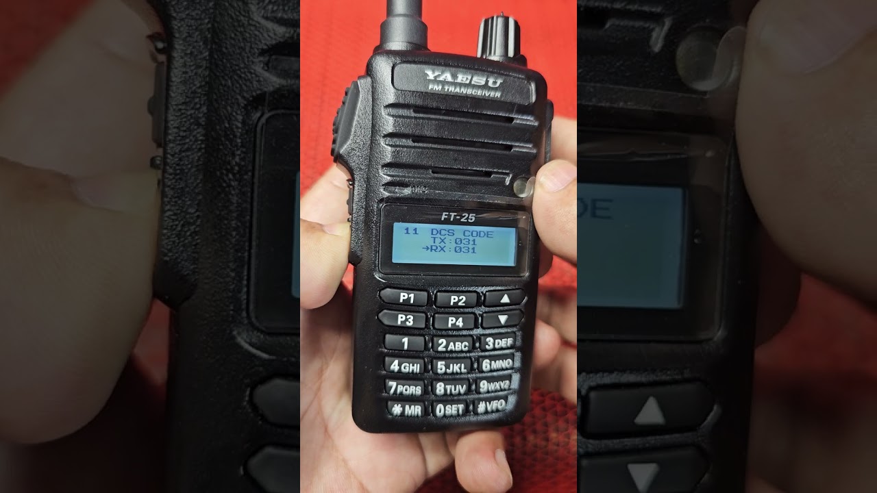วิธีใส่โทน DCS Tone  Yaesu FT25
