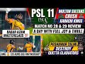 Karachi kings vs Multan sultans and Peshawar zalmi vs Quetta gladiators match review | Babar azam 💯