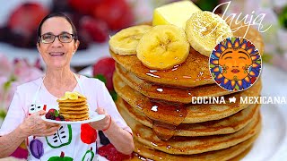 Hot Cakes de Avena y Plátano Que SÍ Salen Suavecitos. El Secreto