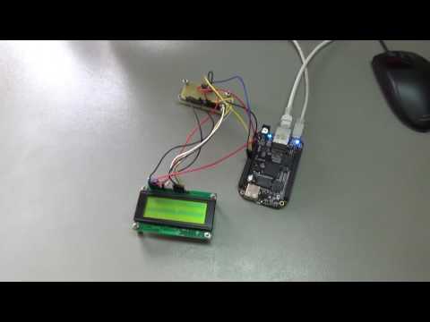 Driving LCD from BeagleBone Black by I2C bus driven IO extender