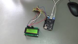 Driving LCD from BeagleBone Black by I2C bus driven IO extender