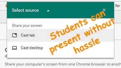 Google Cast for Education making student presentations easy