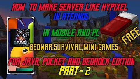 Part 2 //How to make server in aternos like Hypixel,tg network,Demon smp #minecraft