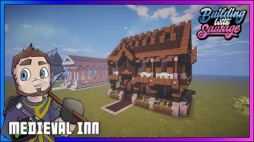Minecraft - Building with Sausage - Medieval Inn! [Vanilla Tutorial 1.12]