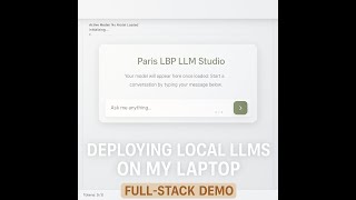 No Network Local LLMs on My Laptop | Full-Stack Demo screenshot 4