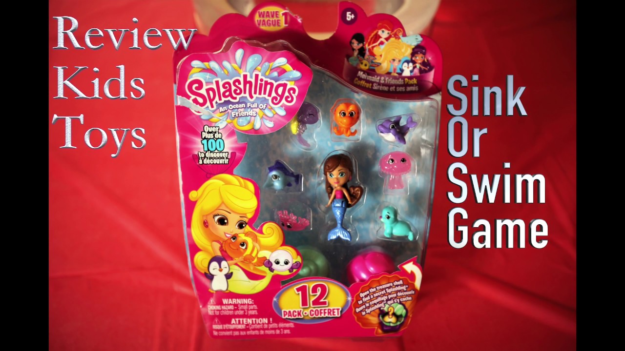 SINK OR SWIM GAME WITH SPLASHINGS TOYS- Review Kids Toys
