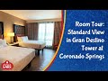 Coronado Springs Resort Gran Destino Tower Standard View Room Tour Walkthrough