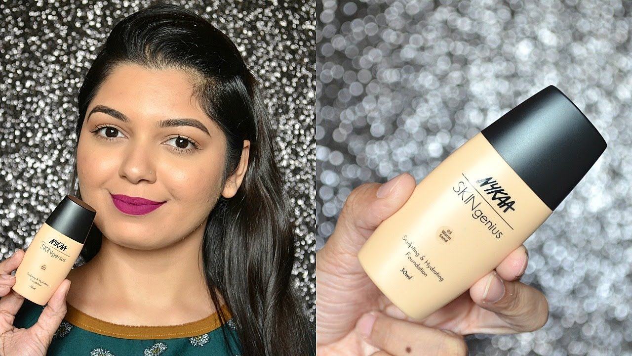 NYKAA SKINgenius Foundation Demo & Review YouTube