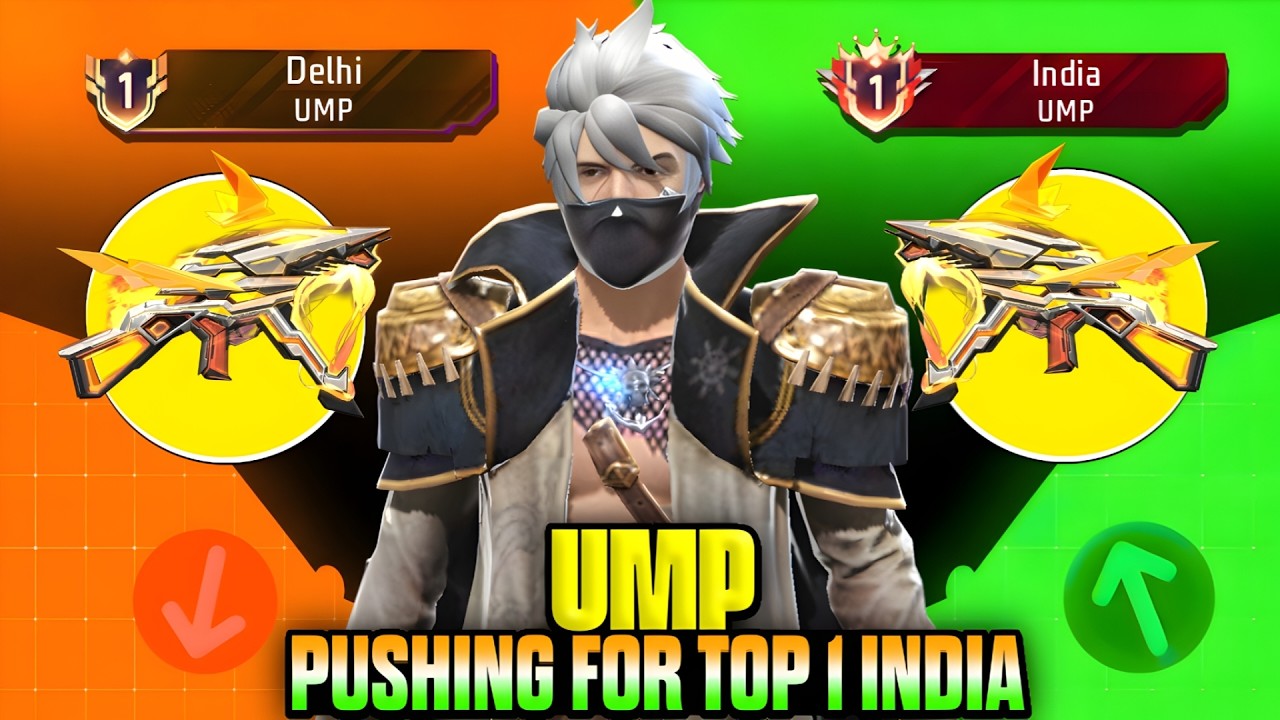 Pushing Top 1 Title In Ump | Free Fire Solo Rank Pushing With Tips And ...