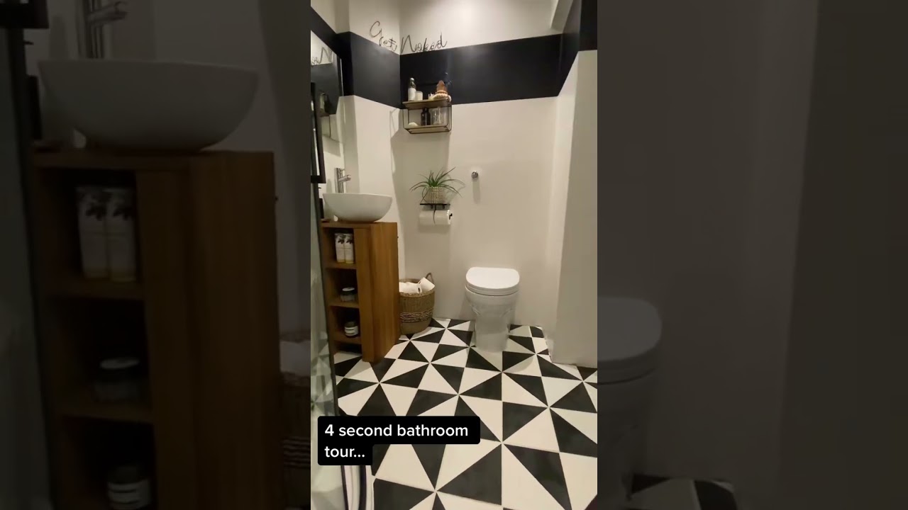 Transforming Hallway Space into a Stylish Monochrome Bathroom 