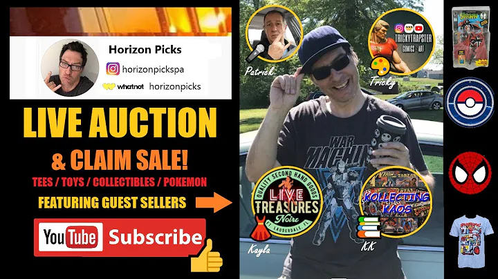 LIVE BIN/Sale/Auction - 8PM EST / 5PM PST - #tees #toys #comics #pokemon