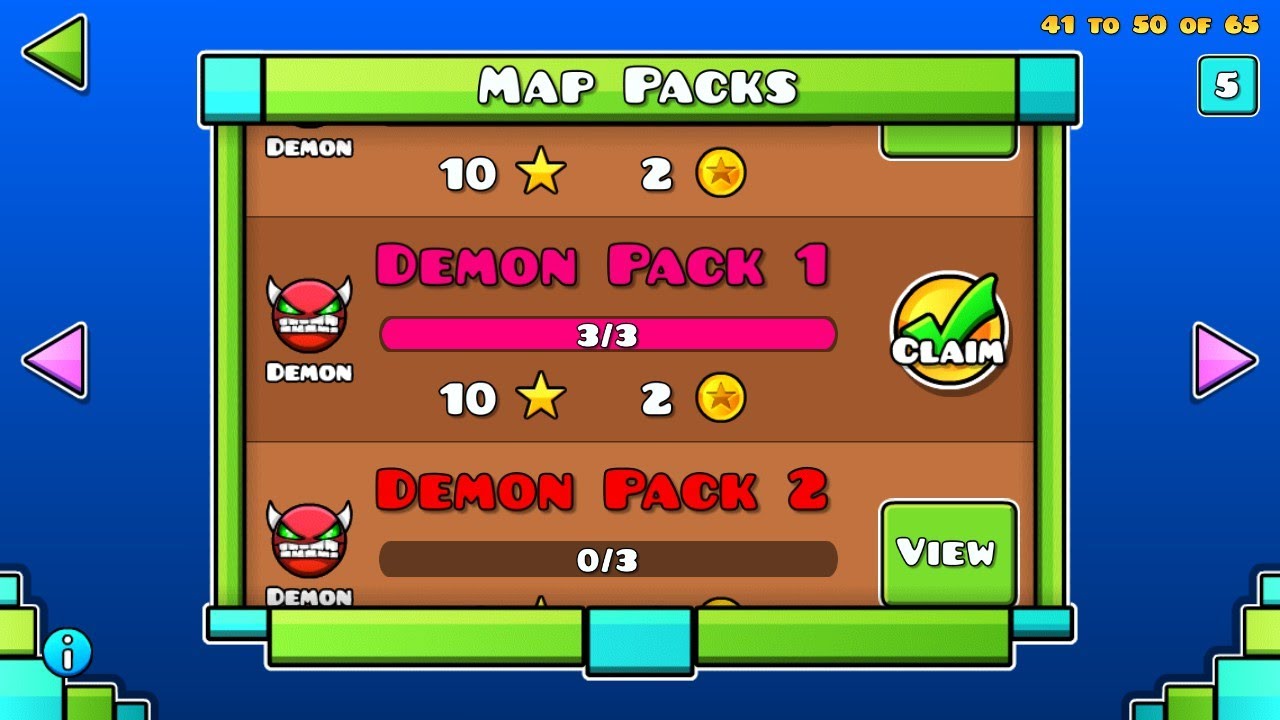 Demon Pack 1 | Geometry Dash Map Packs - YouTube