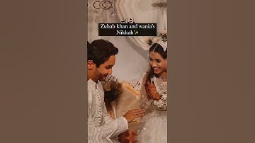 Zuhab and Wania Nadeem Nikkah #wanianadeem #zuhabkhan