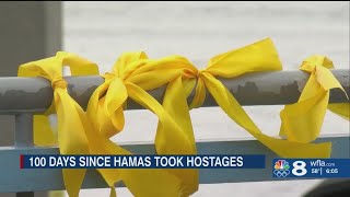 'Symbol of solidarity:' Yellow ribbons placed in downtown Tampa in recognition of hostages in Gaza