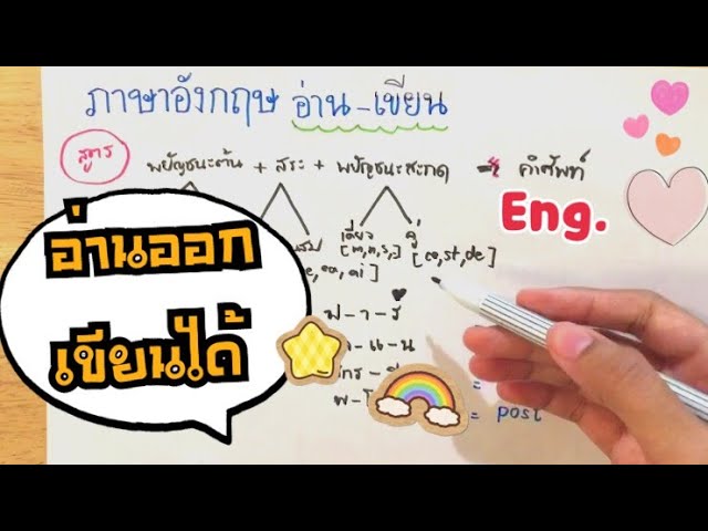 อยากอ่านภาษาอังกฤษออก เขียนได้ …ภาษาอังกฤษ อ่าน-เขียน | Ep.5 - Youtube