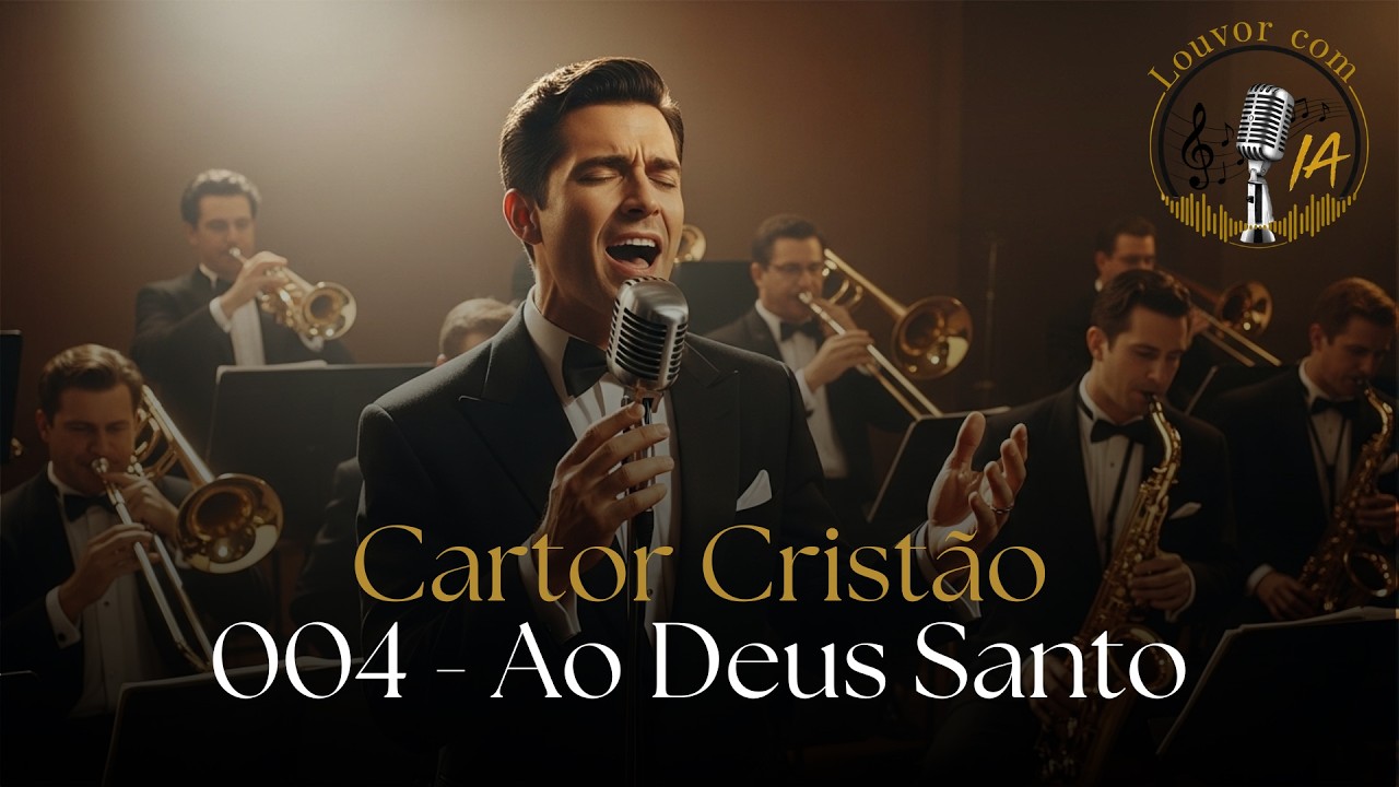 Cantor Cristão 004 - Ao Deus Santos | Com Letra | BIg Band Jazz
