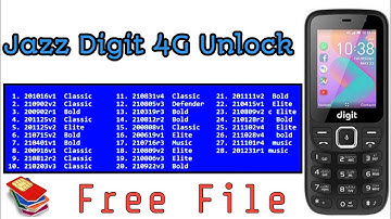Jazz Digit 4G Unlock