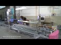 Preparing the SAFIR S60 drawing-in machine (stationary machine type + mobile drawing-in trucks)