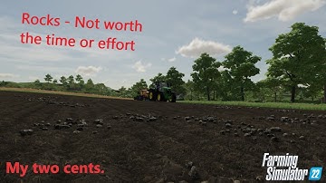 How to deal with rocks in Farming Simulator 22