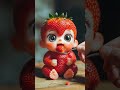 So Cute Strawberry Baby ASMR 🍓 | Soft Chewing Sounds 😍