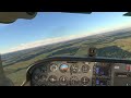 MSFS2020 a short comparison video for Abby flying a Cessna at KBAK