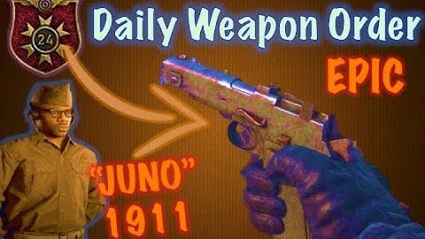 Daily Weapon Order - EPIC 1911 "Juno" (FREE Pistol) | Call of Duty WW2